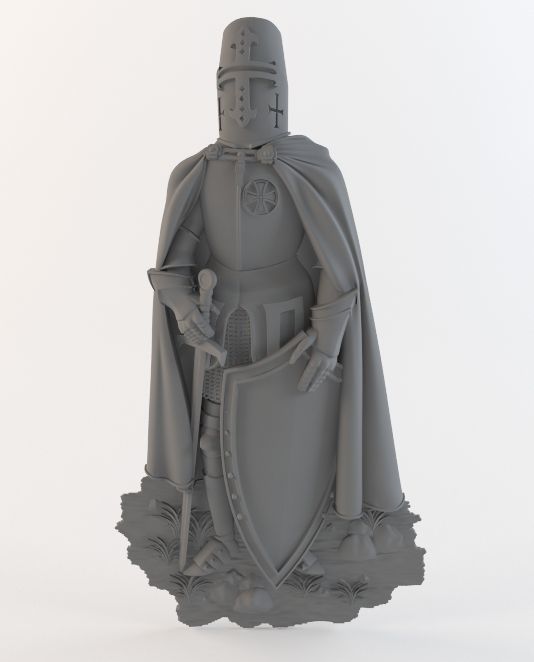 bas knight 3D print model_4