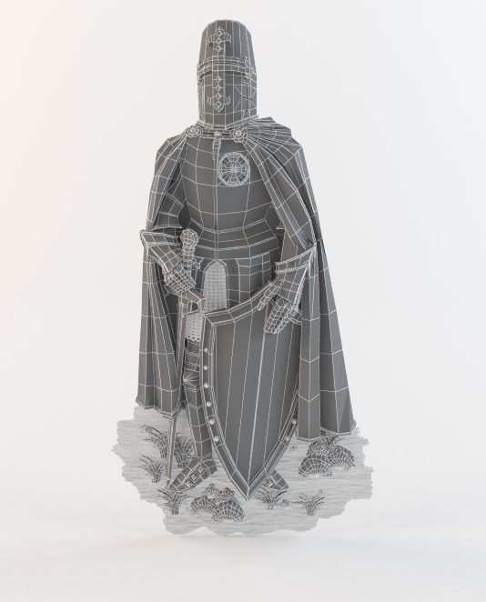 bas knight 3D print model_2