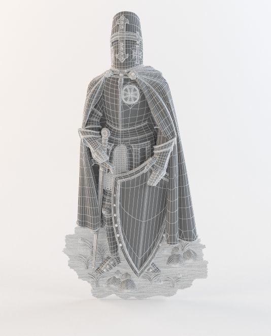 bas knight 3D print model_1