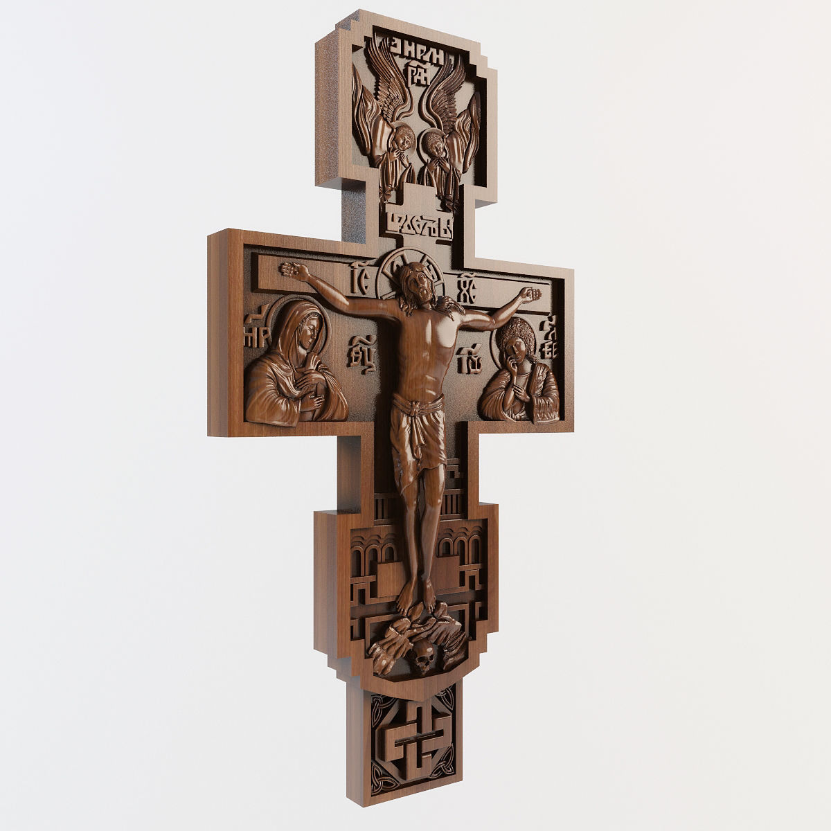 Crucifix cross of jesus 3D print model_16