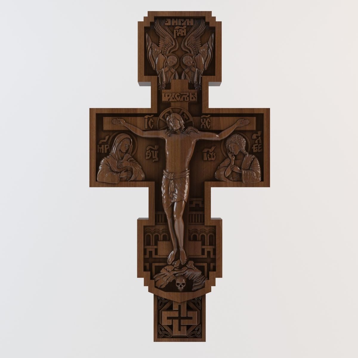 Crucifix cross of jesus 3D print model_3