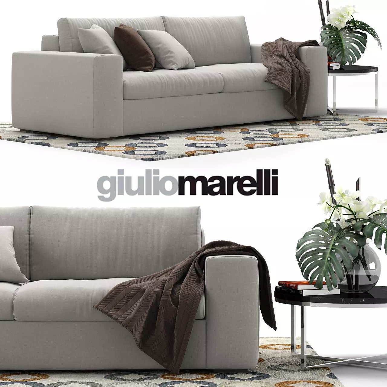 Giulio Marelli Epika 2-x sofa 3D model