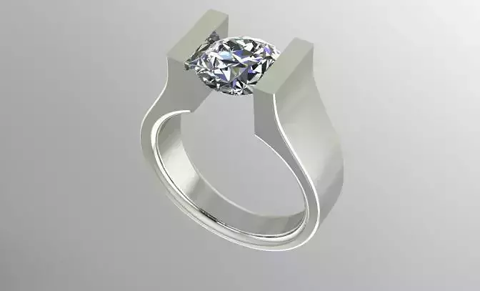 tension set engagement ring