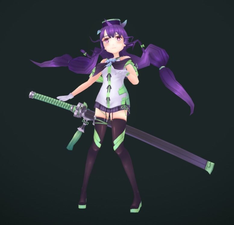 SWORD MASTER Low-poly 3D model_2