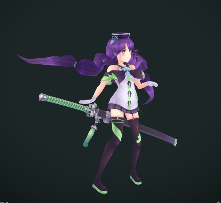 SWORD MASTER Low-poly 3D model_3