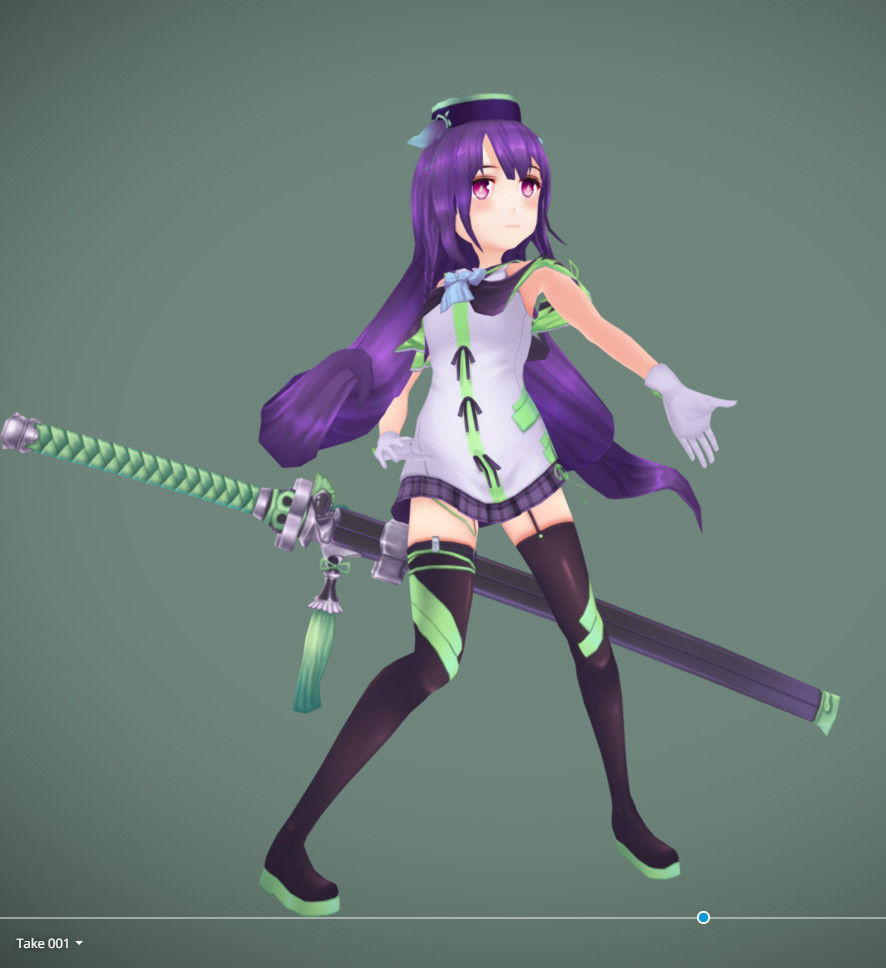 SWORD MASTER Low-poly 3D model_1