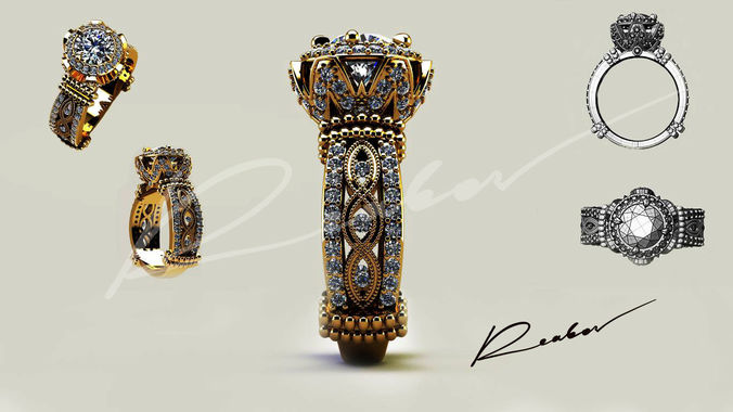 Ring Victoria 3D print model