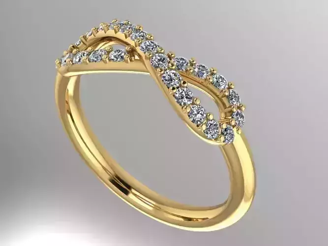 infinity diamond ring