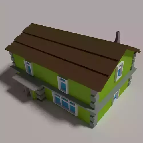 Lowpoly  Residential House