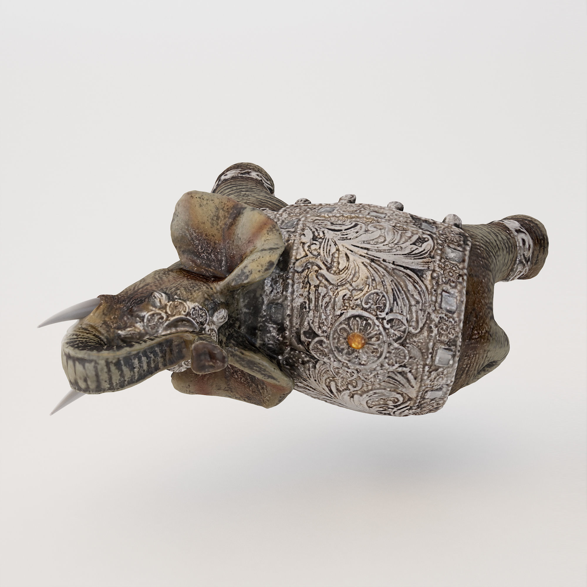 Elephant Ornament 3D model_4
