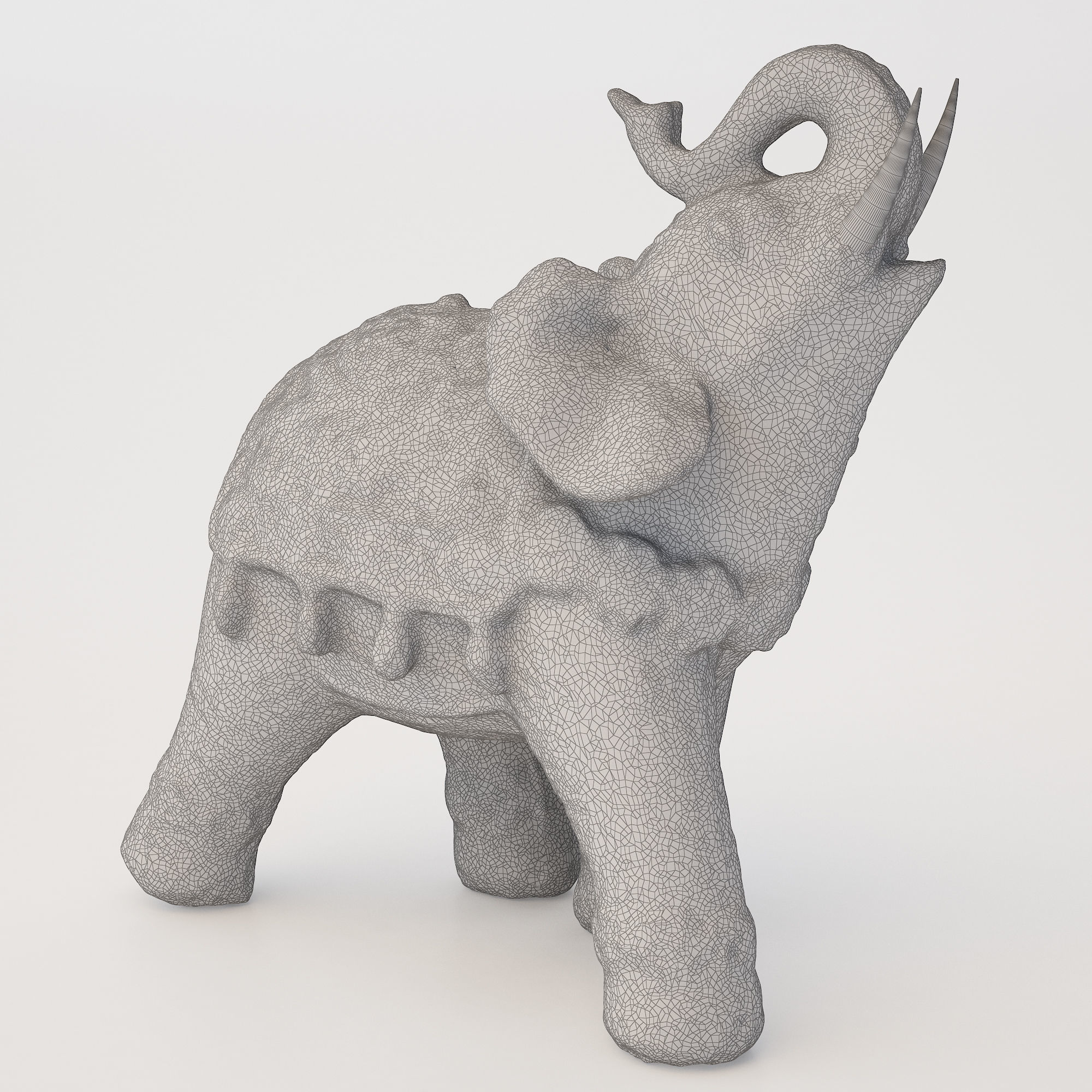 Elephant Ornament 3D model_7