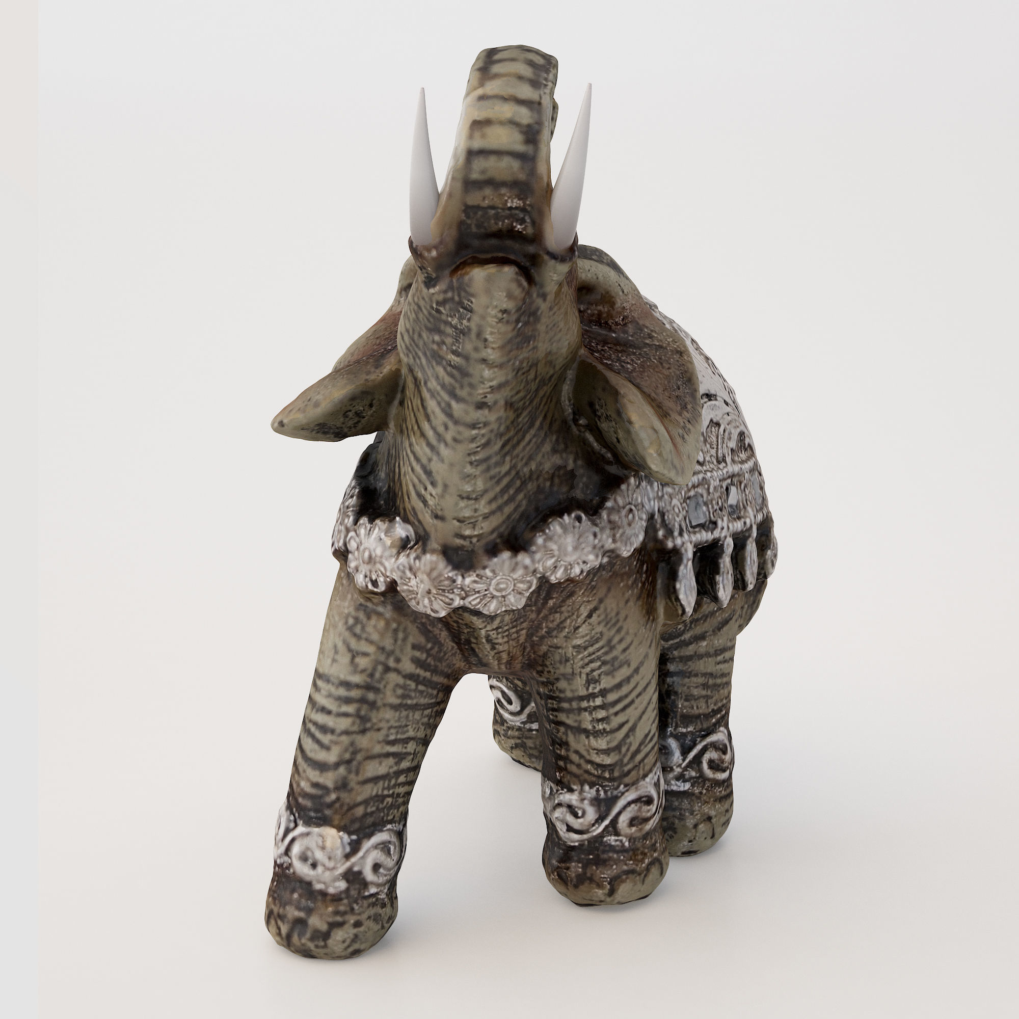 Elephant Ornament 3D model_2