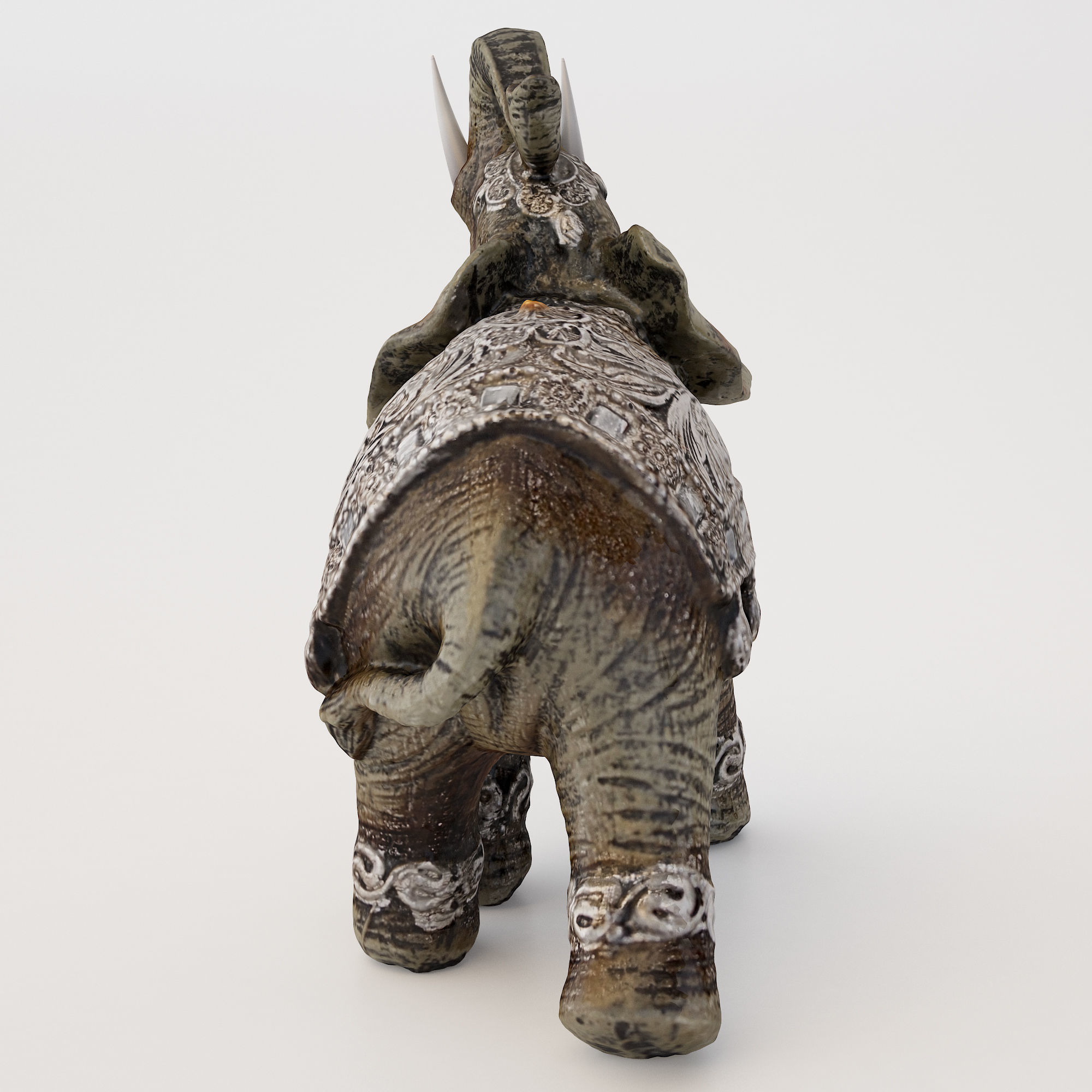Elephant Ornament 3D model_3