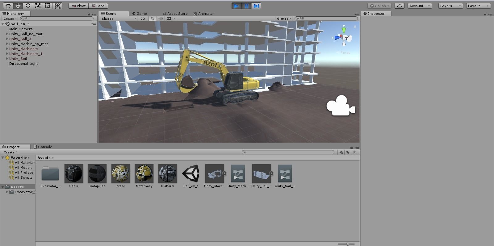 Excavator Scene Low-poly 3D model_6
