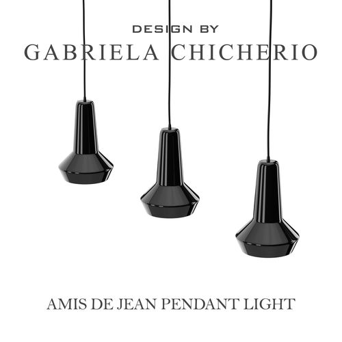 Amis de Jean Ceiling Light Low-poly 3D model