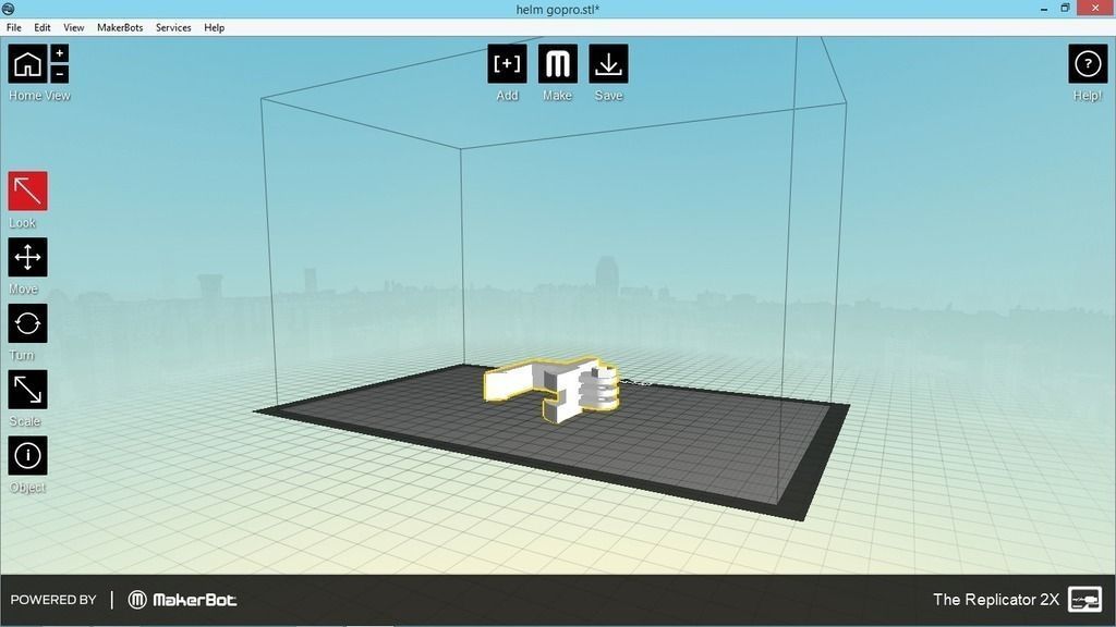 gopro motorcycle helmet mount afx fx-39 fly trekker Free 3D print model_4