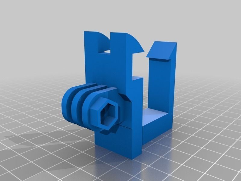 gopro motorcycle helmet mount afx fx-39 fly trekker Free 3D print model_5