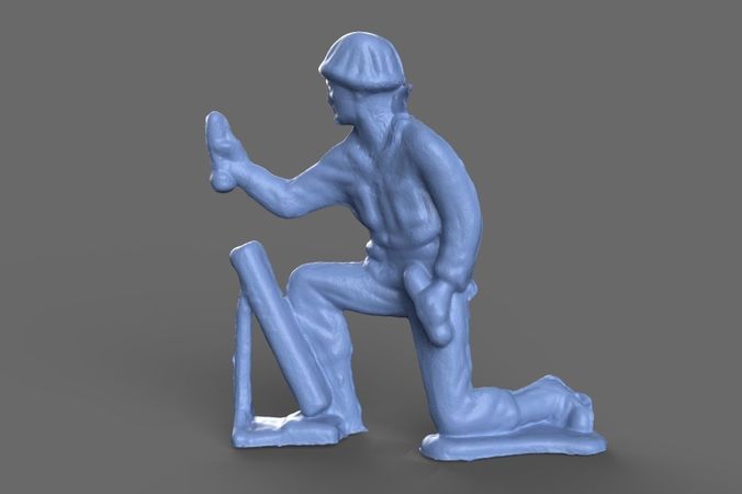 Green Army Man Mortar  3D model