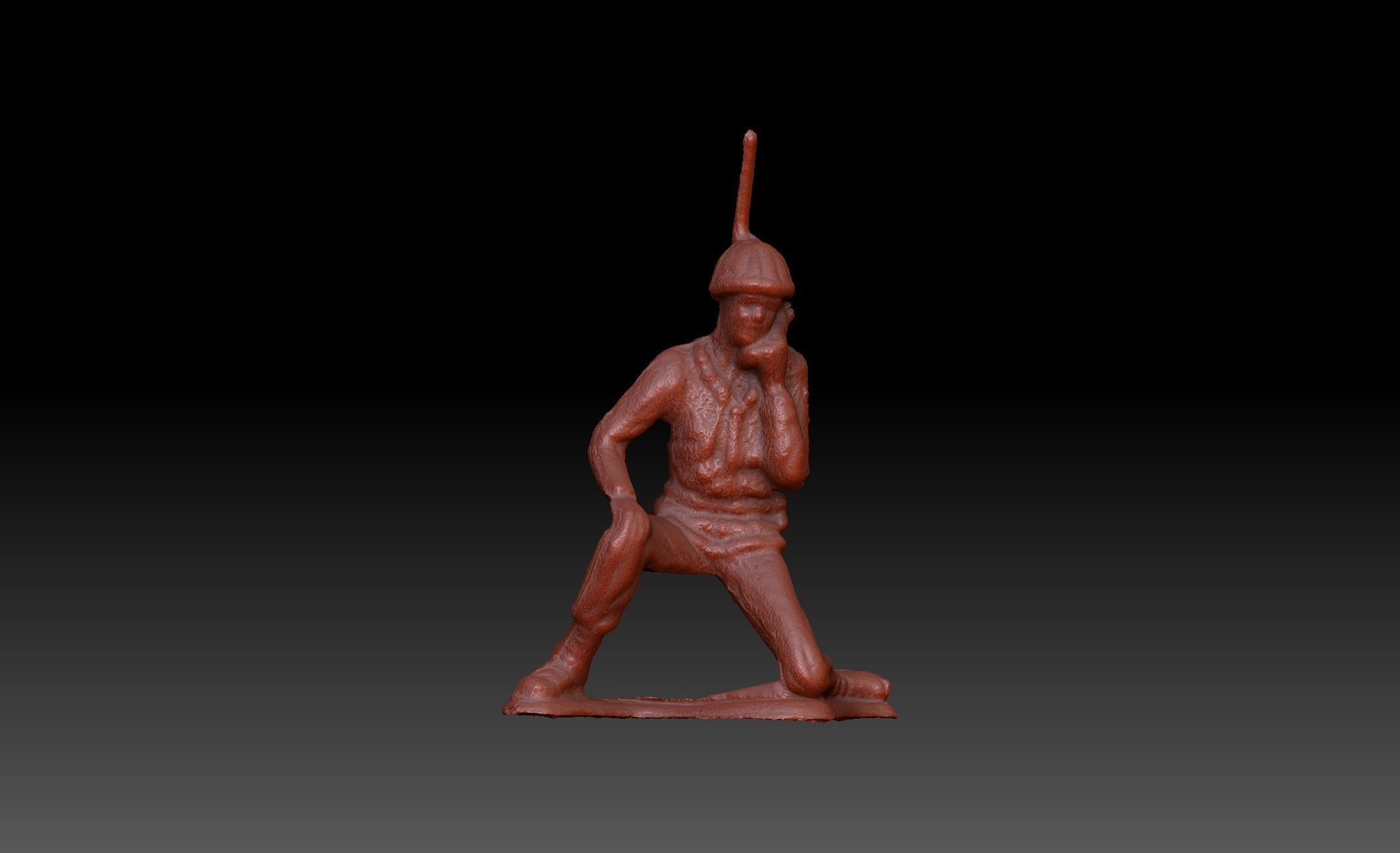 Green Army Man Radio Recon 3D model_5