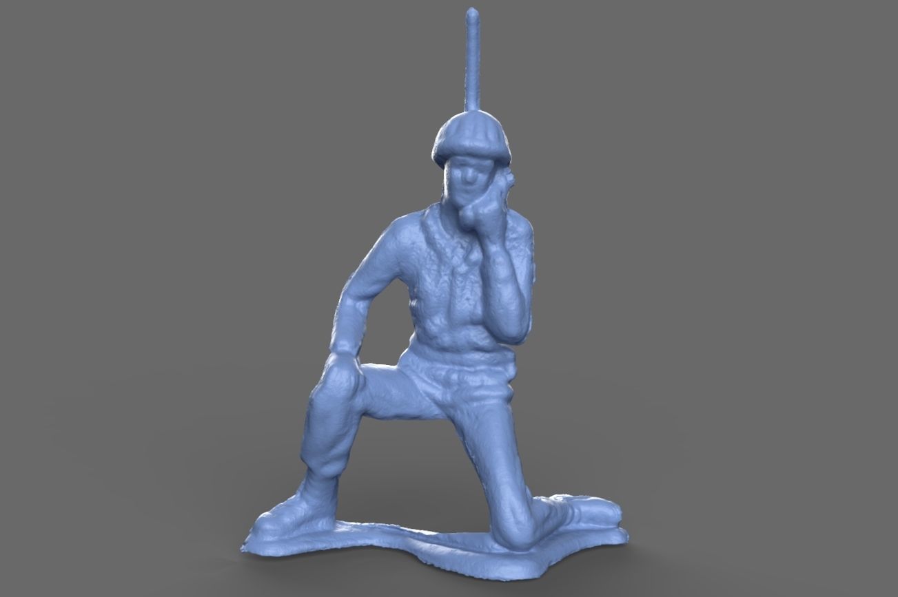 Green Army Man Radio Recon 3D model_4