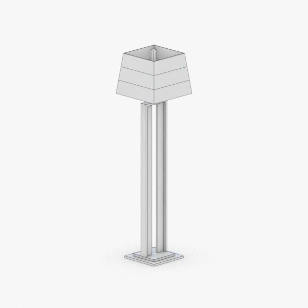 1430 - Floor Lamp Low-poly 3D model_2