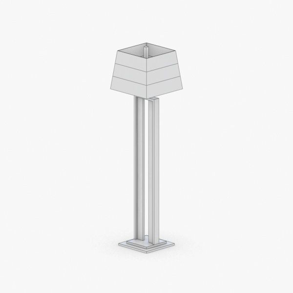 1430 - Floor Lamp Low-poly 3D model_1