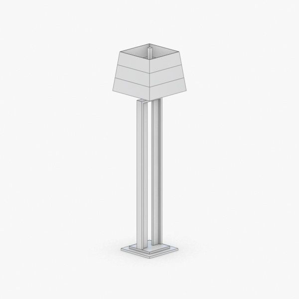 1430 - Floor Lamp Low-poly 3D model_4