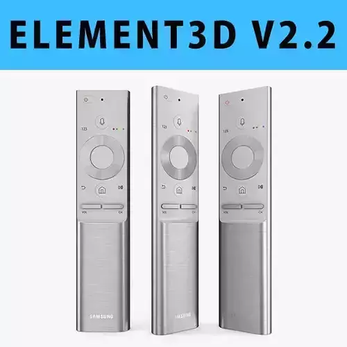 E3D - Samsung QLED TV Remote 2017 3D model 