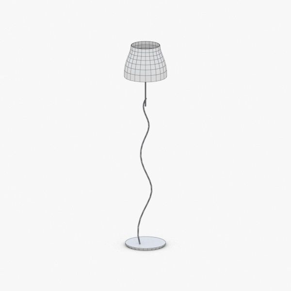 1438 - Floor Lamp Low-poly 3D model_3