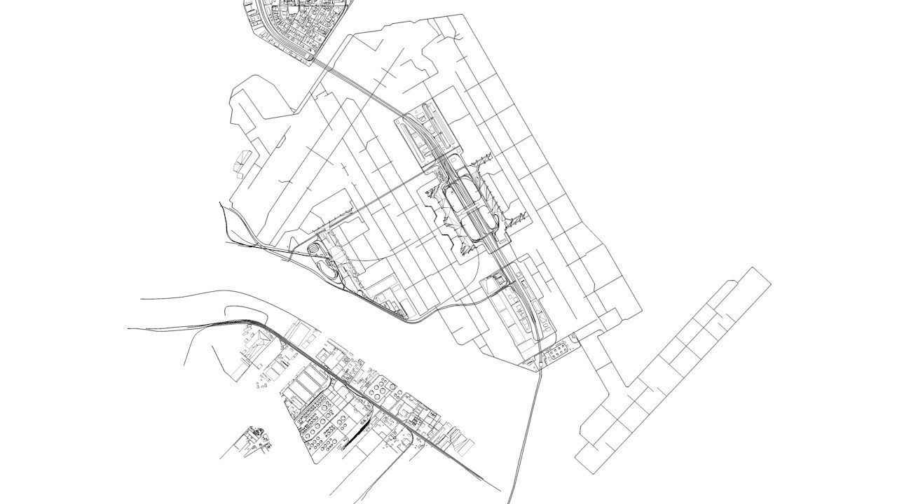 Tokyo Haneda HND Airport Roads Buildings and Public Transport 3D model_12
