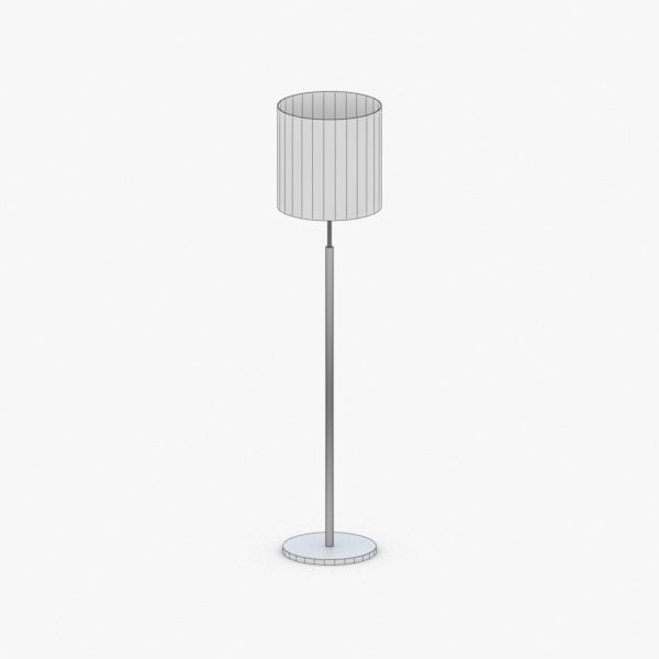 1439 - Floor Lamp Low-poly 3D model_2