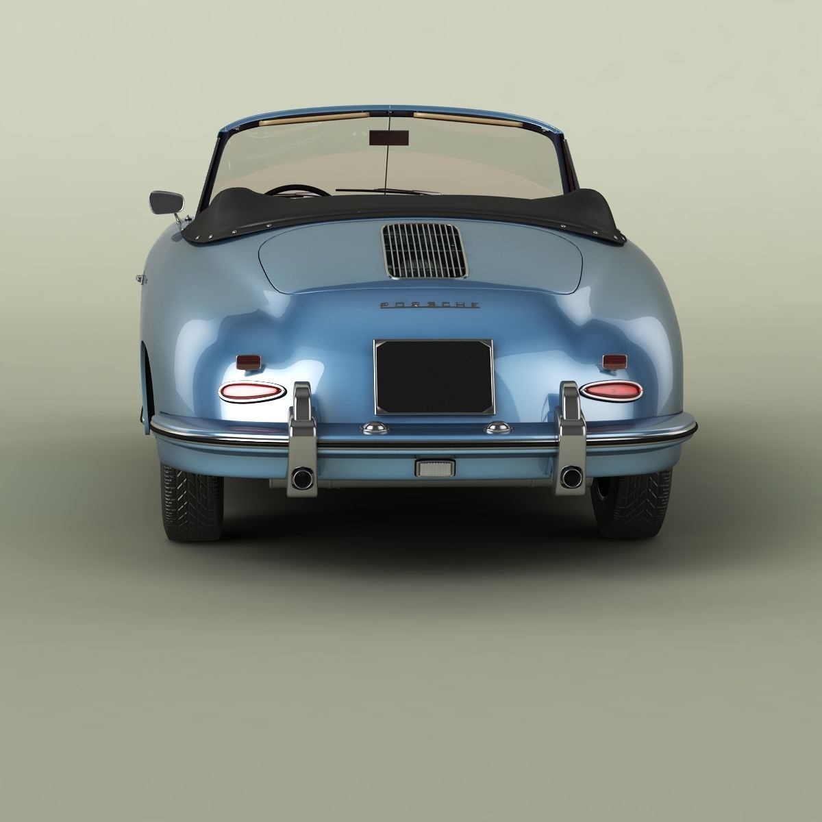 Porsche 356B T5 Cabrio 3D model_3