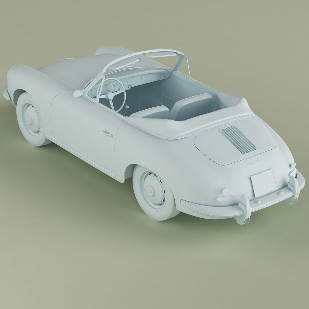 Porsche 356B T5 Cabrio 3D model_12