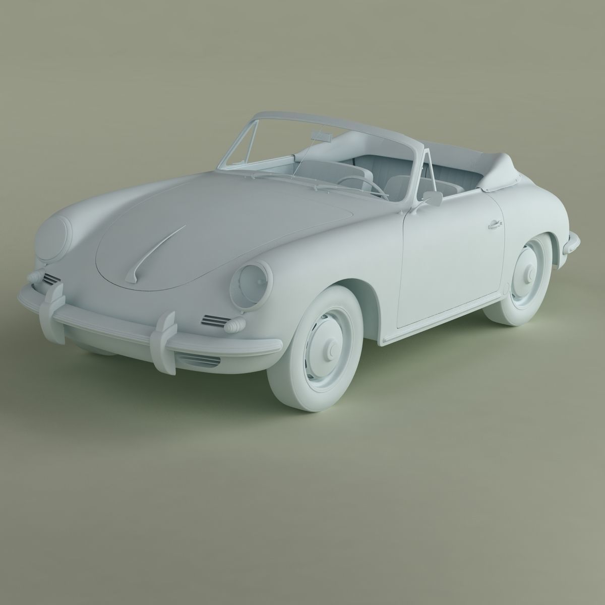 Porsche 356B T5 Cabrio 3D model_10