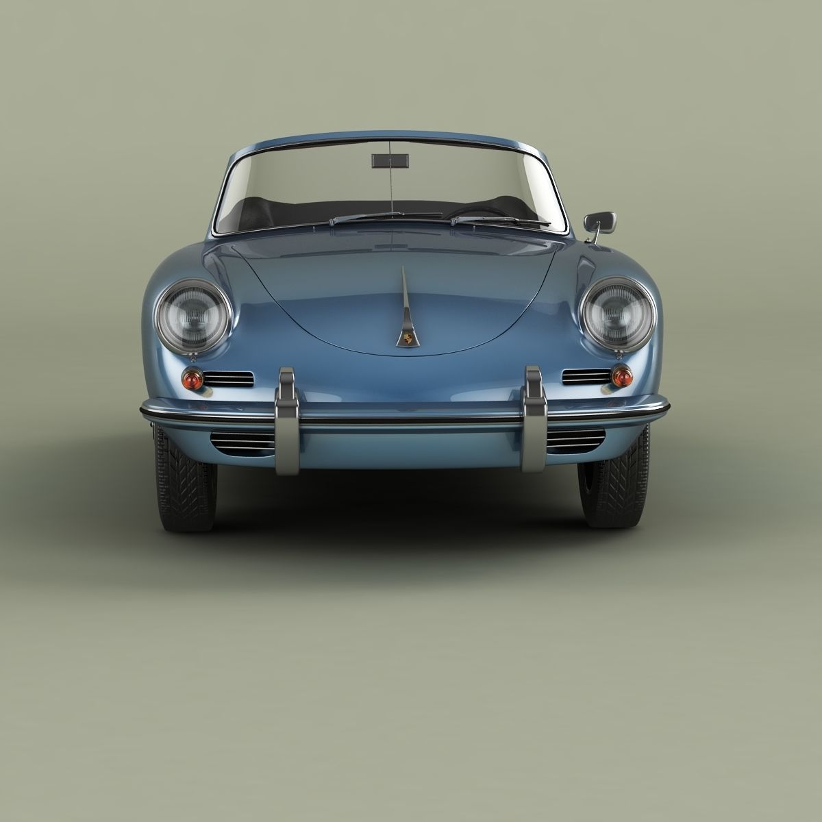 Porsche 356B T5 Cabrio 3D model_4