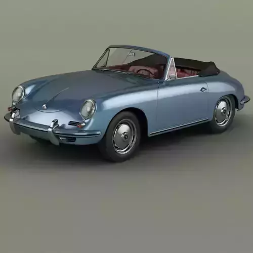 Porsche 356B T5 Cabrio 3D model