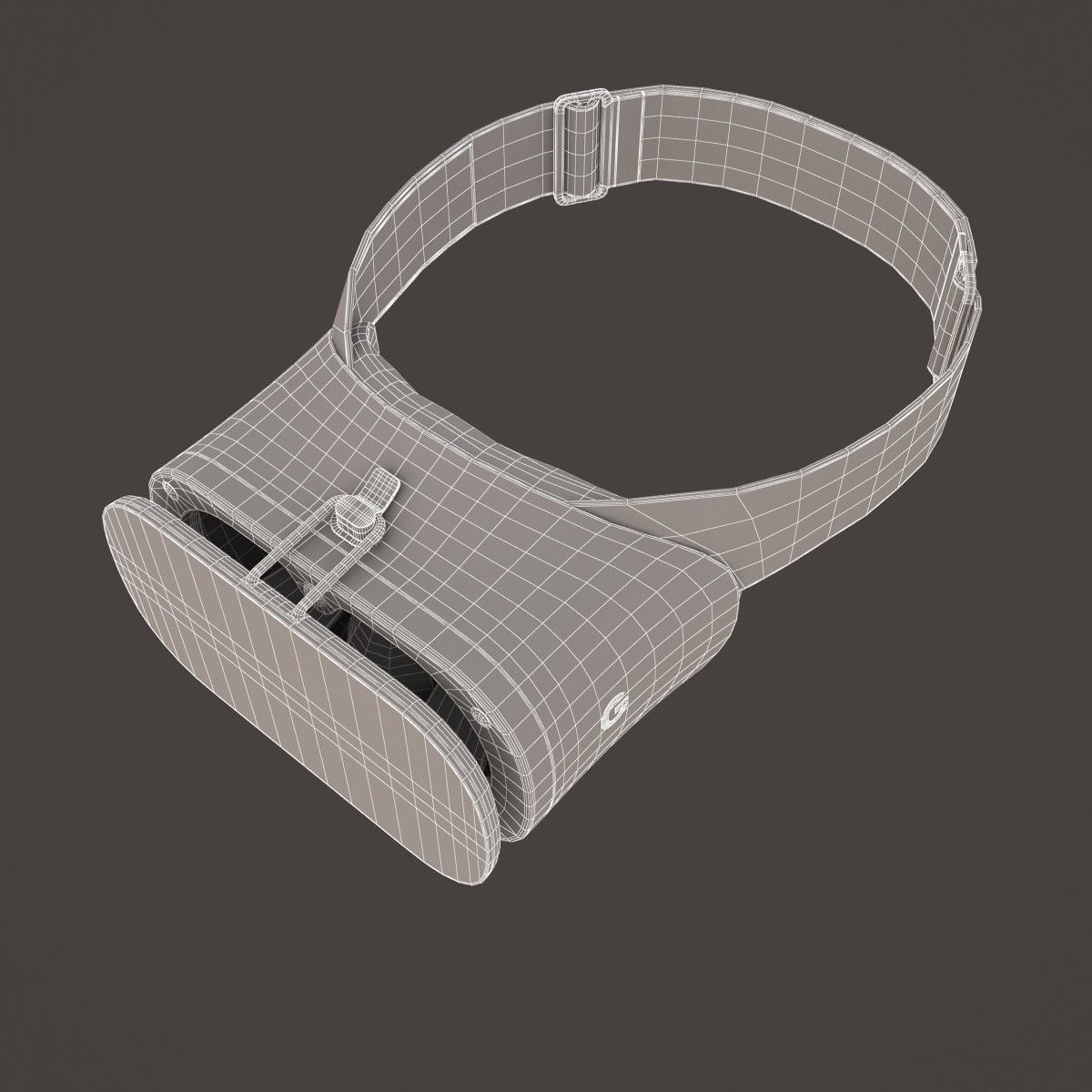 E3D - Google DayDream VR Headset Black 3D model_6