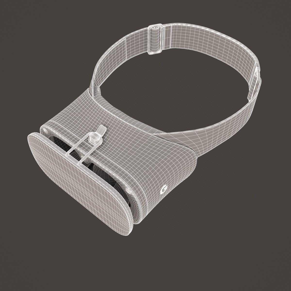 E3D - Google DayDream VR Headset Black 3D model_8