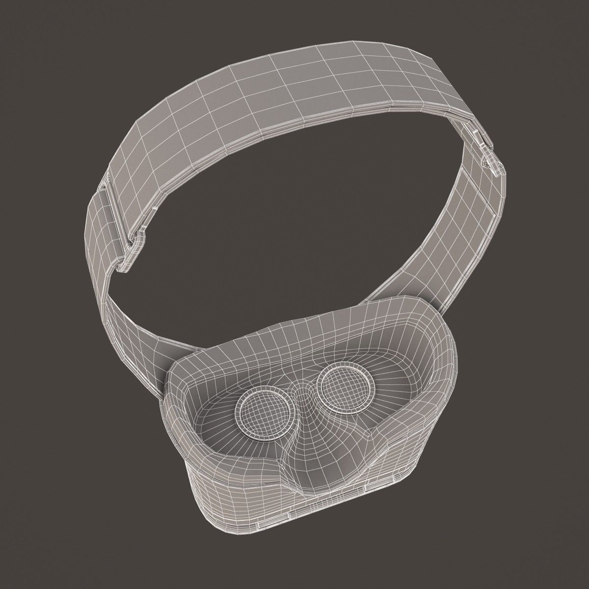 E3D - Google DayDream VR Headset Black 3D model_10