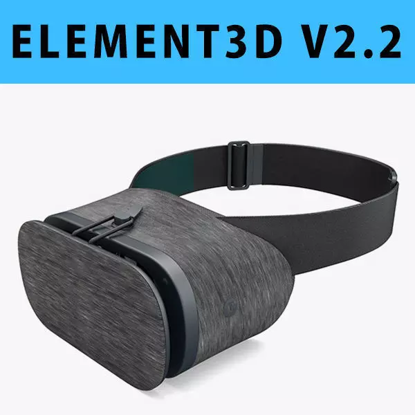 E3D - Google DayDream VR Headset Black 3D model_0