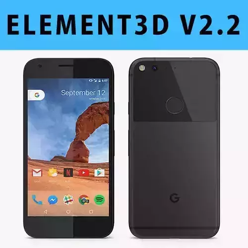 E3D - Google Pixel Quite Black model