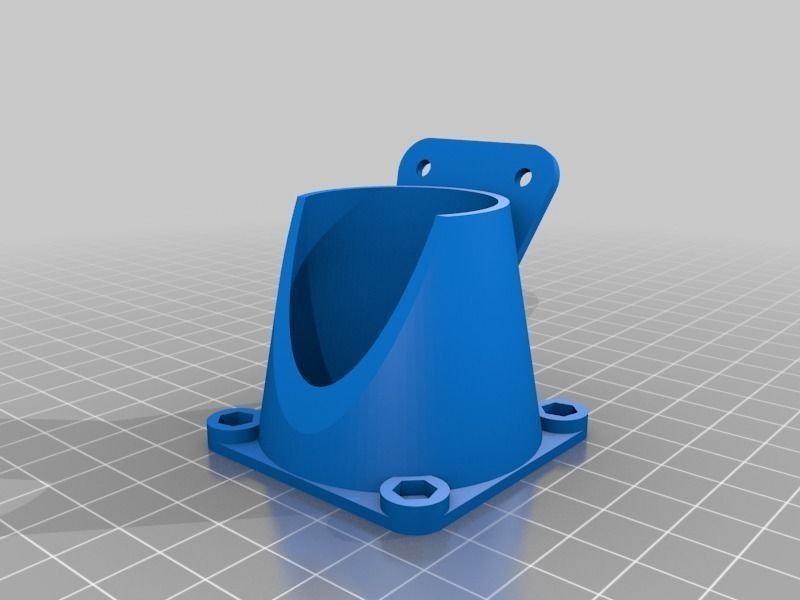 50 mm fan mount for Prusa v2 Free 3D print model_1