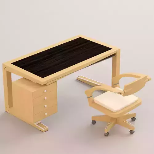 desktop  with armchair