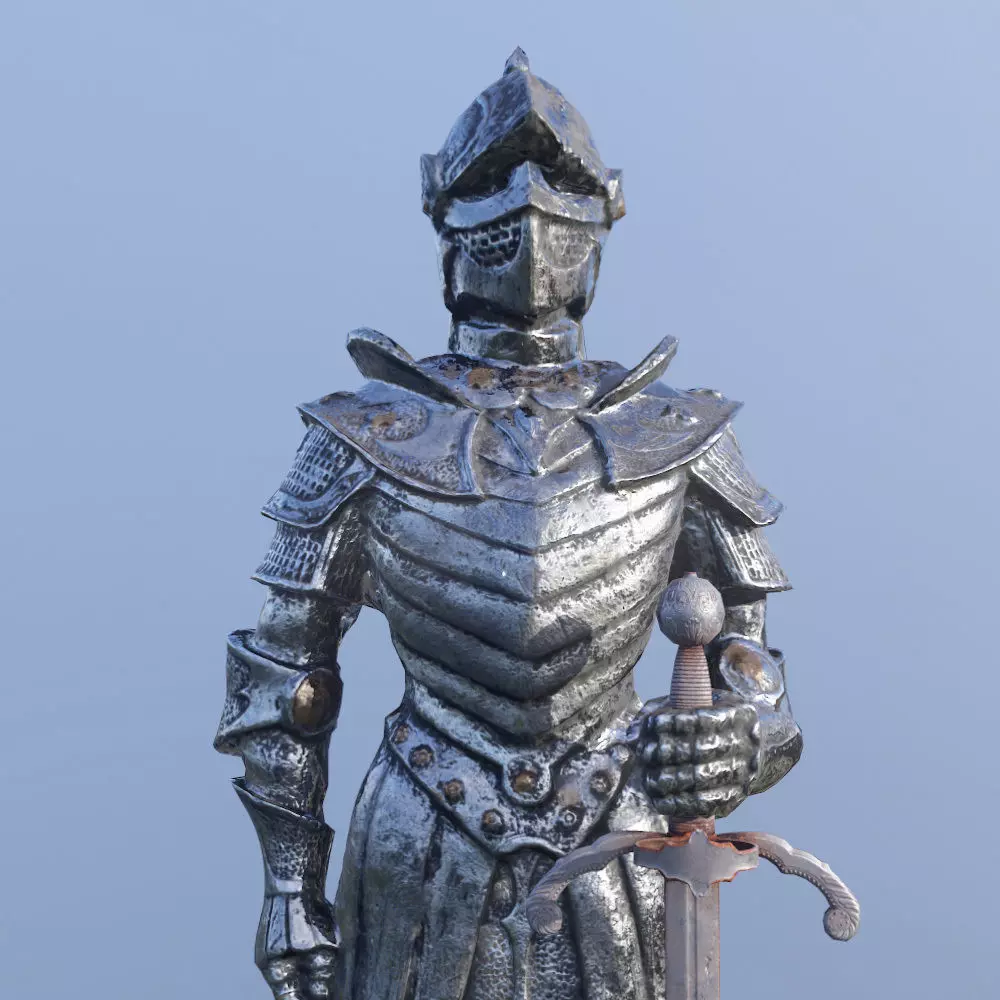 3D model Knight in armor VR / AR / low-poly | CGTrader