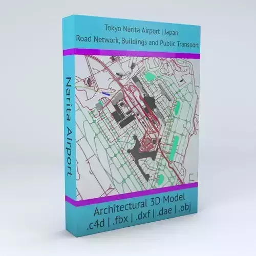 Tokyo Narita NRT Airport Roads Buildings and Public Transport