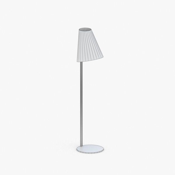 1444 - Floor Lamp Low-poly 3D model_2
