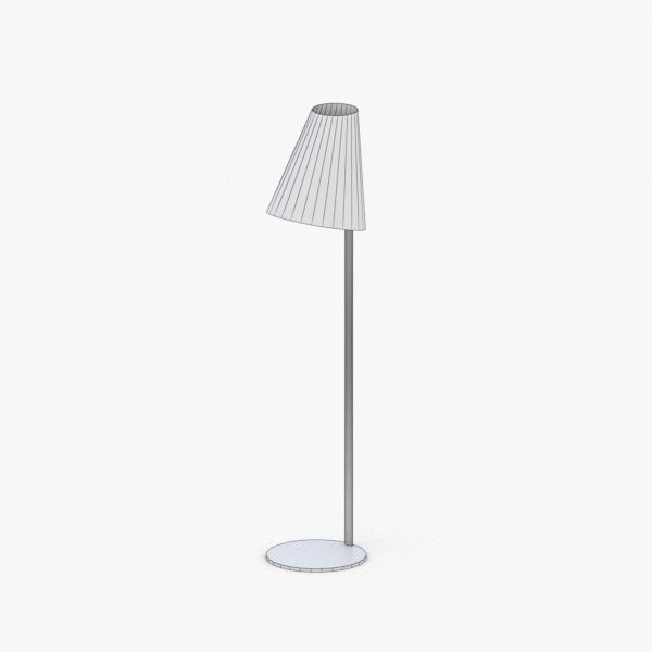 1444 - Floor Lamp Low-poly 3D model_4
