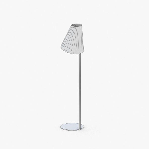 1444 - Floor Lamp Low-poly 3D model_1