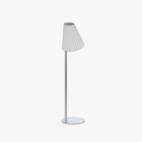 1444 - Floor Lamp Low-poly 3D model_3