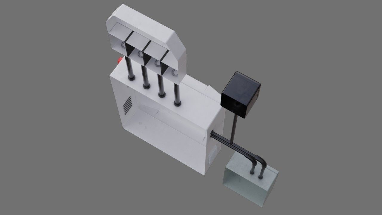 Fuse Box 1A Low-poly 3D model_2